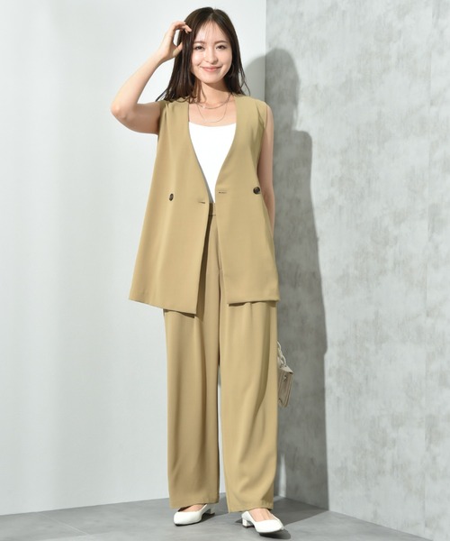 INTERPLANET（インタープラネット）の「【ＣＬＯＣＨＥ】接触冷感ダブルベスト（ベスト・レディース・ベージュ/ブラック/チャコールグレー・FREE）」の11枚目の写真