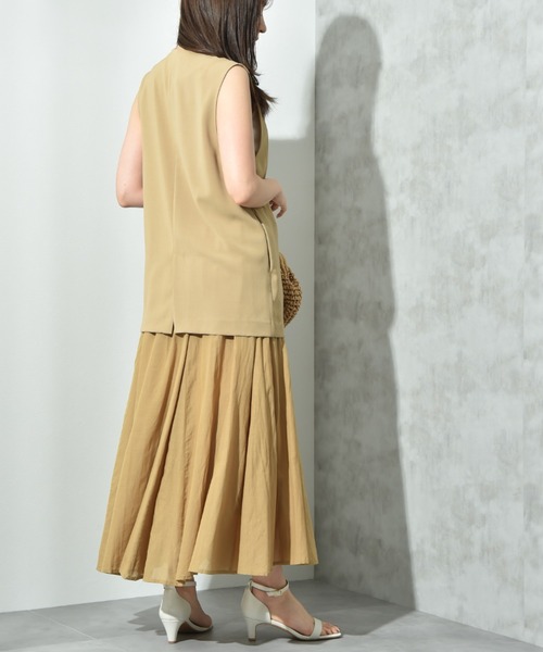 INTERPLANET（インタープラネット）の「【ＣＬＯＣＨＥ】接触冷感ダブルベスト（ベスト・レディース・ベージュ/ブラック/チャコールグレー・FREE）」の15枚目の写真