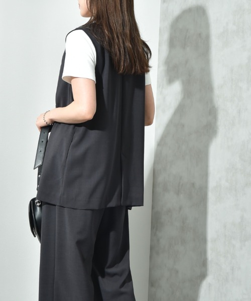 INTERPLANET（インタープラネット）の「【ＣＬＯＣＨＥ】接触冷感ダブルベスト（ベスト・レディース・ベージュ/ブラック/チャコールグレー・FREE）」の22枚目の写真