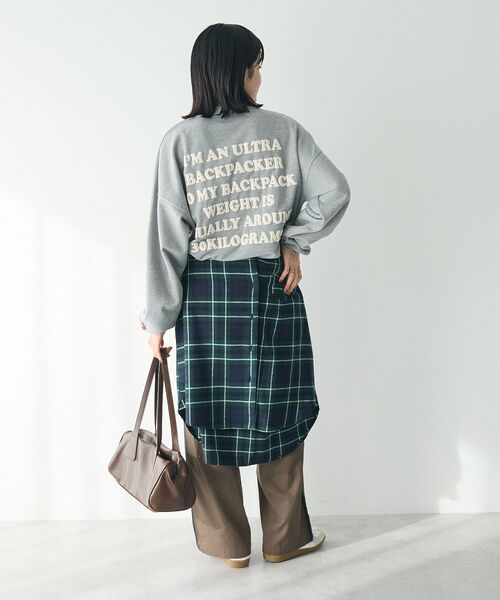 CRAFT STANDARD BOUTIQUE（クラフトスタンダードブティック）の「綿ビエラ起毛バンドカラーシャツ/24AW（シャツ/ブラウス・レディース・チャコールグレー/ブルー系その他5/アイボリー/レッド系その他7/ストライプ・FREE）」の20枚目の写真