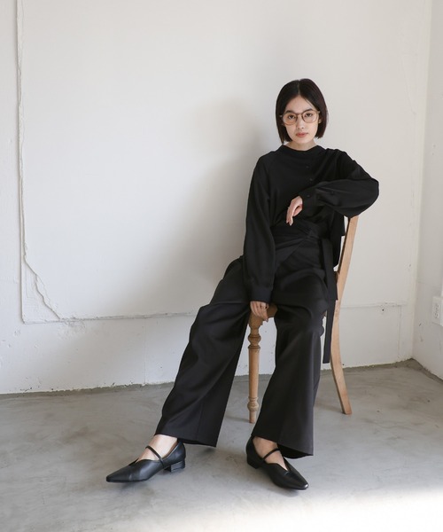 select MOCA Et(セレクトモカエト)の「【Et】Back Flare Yoke Blouse(シャツ/ブラウス・レディース・ブラック/アイボリー・FREE)」の19枚目の写真