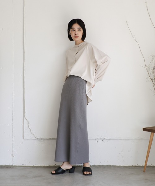 select MOCA Et(セレクトモカエト)の「【Et】Back Flare Yoke Blouse(シャツ/ブラウス・レディース・ブラック/アイボリー・FREE)」の8枚目の写真