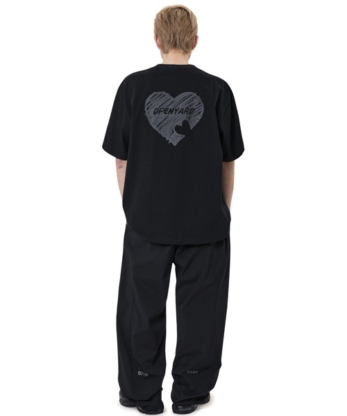 OY(オーワイ)の「『OY/オーワイ』 CRAYON HEART TEE/クレヨンハート半袖Tシャツ(Tシャツ/カットソー・レディース・ブラック/ホワイト・XL/M)」の6枚目の写真