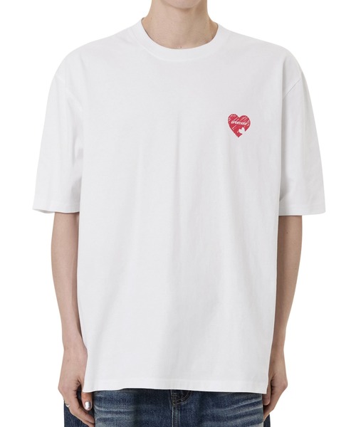 tシャツ 「OY/オーワイ」 CRAYON HEART TEE/クレヨンハート半袖Tシャツ レディース メンズ OY/オーワイ』 CRAYON HEART TEE/クレヨンハート半袖Tシャツ（T