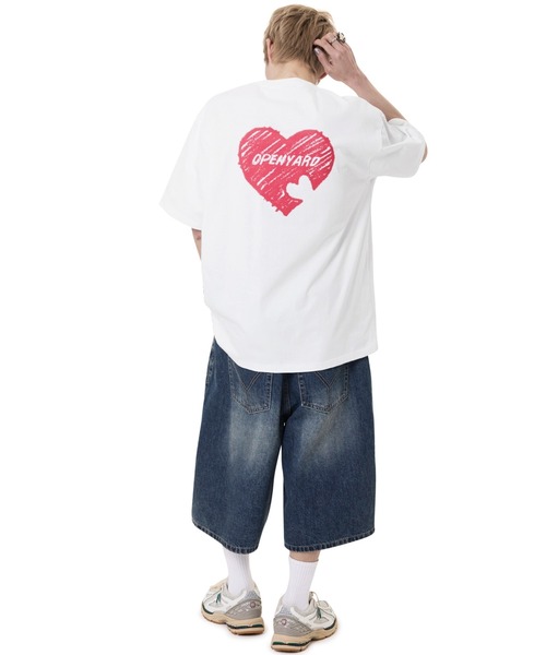 tシャツ 「OY/オーワイ」 CRAYON HEART TEE/クレヨンハート半袖Tシャツ レディース メンズ OY/オーワイ』 CRAYON HEART TEE/クレヨンハート半袖Tシャツ OY