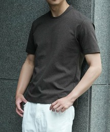 MEN'S BIGI | 【ACTIVE TAILOR/アクティブテイラー】シルケット加工Uネックカットソー＜接触冷感＞＜UVカット＞(Tシャツ/カットソー)