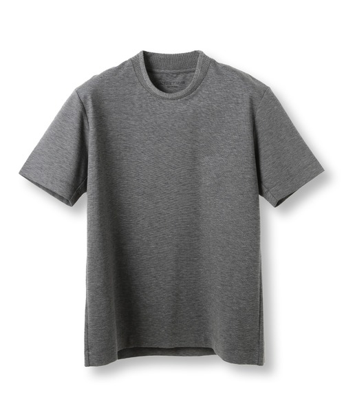 MEN'S BIGI(メンズビギ)の「【ACTIVE TAILOR/アクティブテイラー】シルケット加工クルーネックTシャツ<接触冷感><UVカット>(Tシャツ/カットソー・メンズ・ブラウン/ホワイト/ネイビー/グレー/ブラック・04/02/01/03)」の3枚目の写真