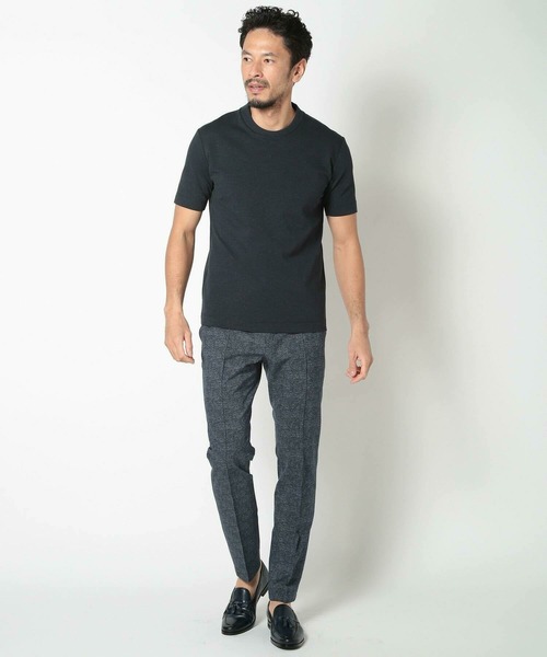 MEN'S BIGI(メンズビギ)の「【ACTIVE TAILOR/アクティブテイラー】シルケット加工クルーネックTシャツ<接触冷感><UVカット>(Tシャツ/カットソー・メンズ・ブラウン/ホワイト/ネイビー/グレー/ブラック・04/02/01/03)」の17枚目の写真