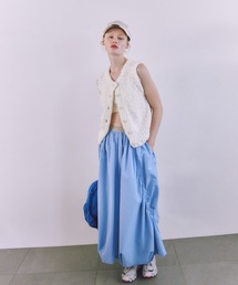 【10th】【ONLINE限定カラー】emmiロゴジャガードゴムスカート