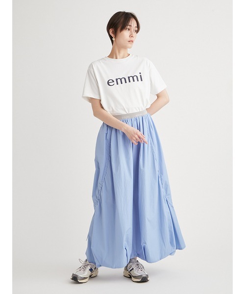 お値下げしました！ 新品未使用✨emmiロゴジャガードゴムスカート セール】【10th】【ONLINE限定カラー】emmiロゴジャガードゴム