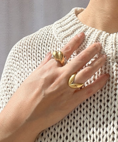 毎日に寄り添うジュエリー》つけっぱなしOKステンレスリング（リング