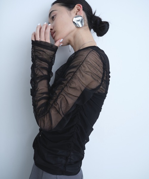 F/CE. DOTAIR OPEN COLLAR SHIRT / エフシーイー ドットエア