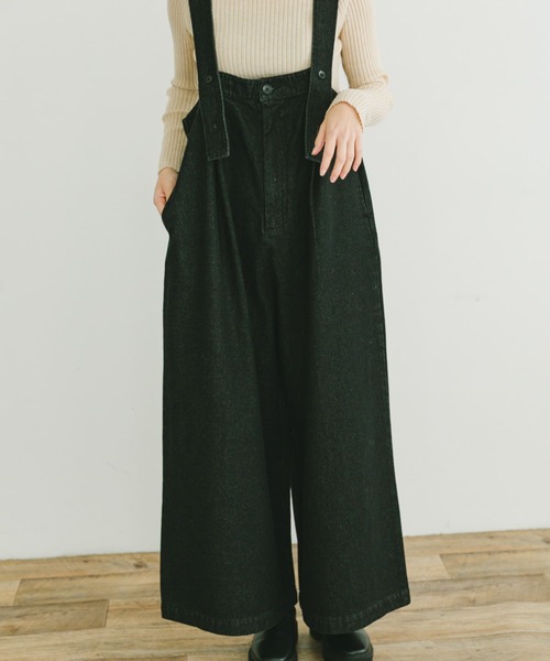 ITEMS URBANRESEARCH（アイテムズ アーバンリサーチ）の「デニムサロペット（サロペット/オーバーオール・レディース・ブラック/インディゴブルー・FREE）」の17枚目の写真