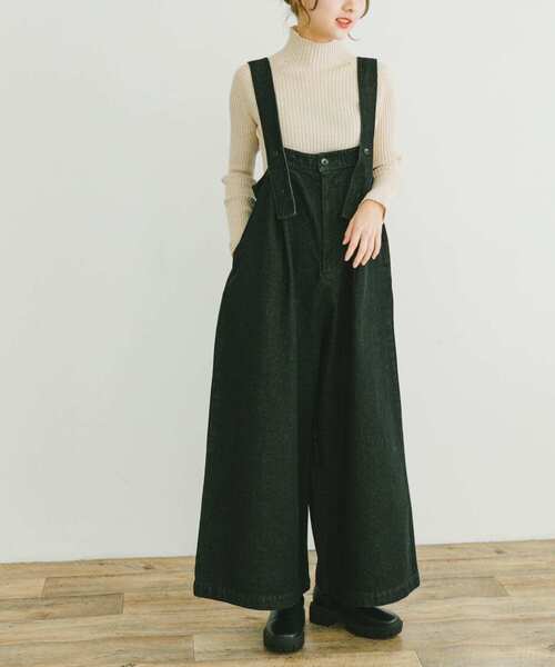 ITEMS URBANRESEARCH（アイテムズ アーバンリサーチ）の「デニムサロペット（サロペット/オーバーオール・レディース・ブラック/インディゴブルー・FREE）」の16枚目の写真