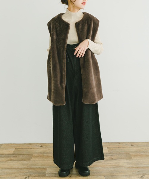 ITEMS URBANRESEARCH（アイテムズ アーバンリサーチ）の「デニムサロペット（サロペット/オーバーオール・レディース・ブラック/インディゴブルー・FREE）」の12枚目の写真