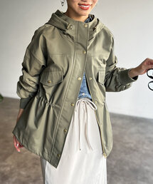 Chez toi | ウエストドロストフードブルゾン(ブルゾン)