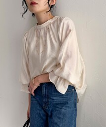 fredy emue | シャイニーシアー2WAYギャザーブラウス(シャツ/ブラウス)