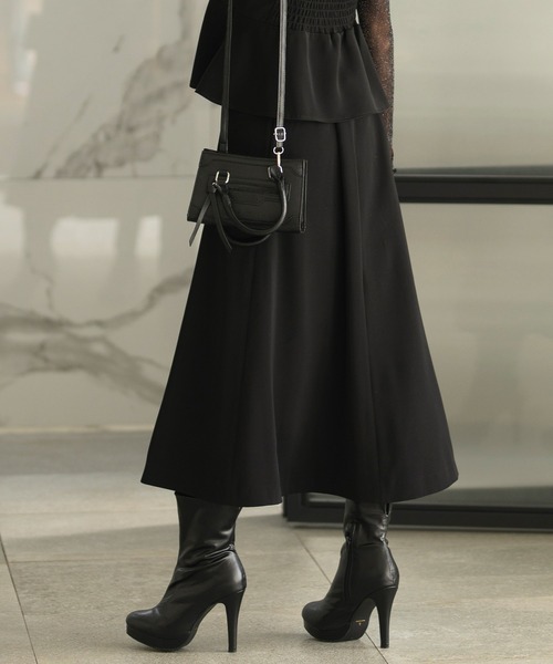 CELEN（セレン）の「【洗える/セットアップ対応/セレモニー】ドレープスカート 単品（スーツスカート・レディース・ネイビー/ブラウン/ブラック/グレー系その他・S/M/L/ST/MT/LT）」の19枚目の写真