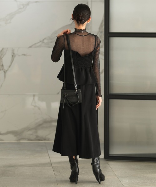 CELEN（セレン）の「【洗える/セットアップ対応/セレモニー】ドレープスカート 単品（スーツスカート・レディース・ネイビー/ブラウン/ブラック/グレー系その他・S/M/L/ST/MT/LT）」の15枚目の写真