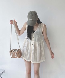 AS KNOW AS plus | ●Vネックぺプラムベスト(ベスト)