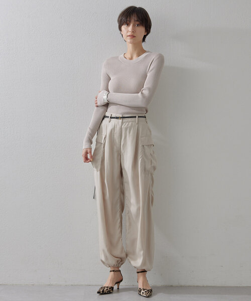 Whim Gazette（ウィムガゼット）の「ミリタリーパンツ（カーゴパンツ・レディース・ベージュ/カーキ・36/38）」の5枚目の写真