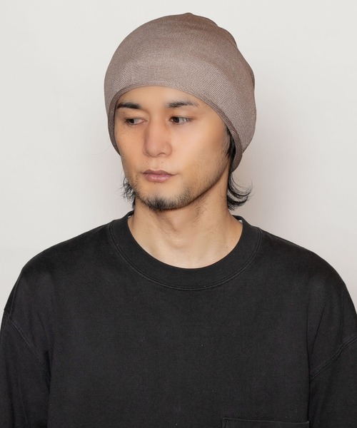 CA4LA（カシラ）の「SILK MISSILE LONG10（ニットキャップ/ビーニー・メンズ・ブラック/カーキ/ベージュ・ONESIZE）」の7枚目の写真