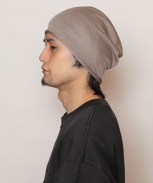 CA4LA（カシラ）の「SILK MISSILE LONG10（ニットキャップ/ビーニー・メンズ・ブラック/カーキ/ベージュ・ONESIZE）」の8枚目の写真