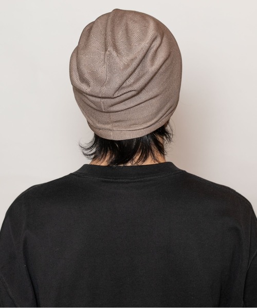 CA4LA（カシラ）の「SILK MISSILE LONG10（ニットキャップ/ビーニー・メンズ・ブラック/カーキ/ベージュ・ONESIZE）」の9枚目の写真
