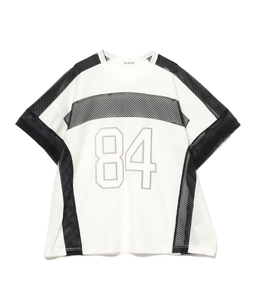 Ray BEAMS（レイビームス）の「メッシュ ナンバーロゴ ビッグ Tシャツ（Tシャツ/カットソー・レディース・ネイビー/ホワイト・ONE SIZE）」の17枚目の写真