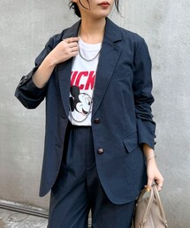 fredy emue | 《セットアップ対応》綿ナイロンオーバージャケット(テーラードジャケット)