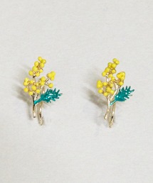 Zoule（ゾーラ）の「Zoule ゾーラ：FLOWER LETTER SERIES　flower letter３　花言葉　カラー　ミモザ　桜　イヤリング（イヤリング）」