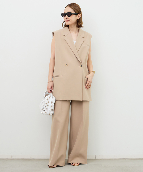 今季☆Deuxieme Classe☆*Wクロス ロングベスト Deuxieme Classe（ドゥーズィエムクラス）の「*Wクロス ロング