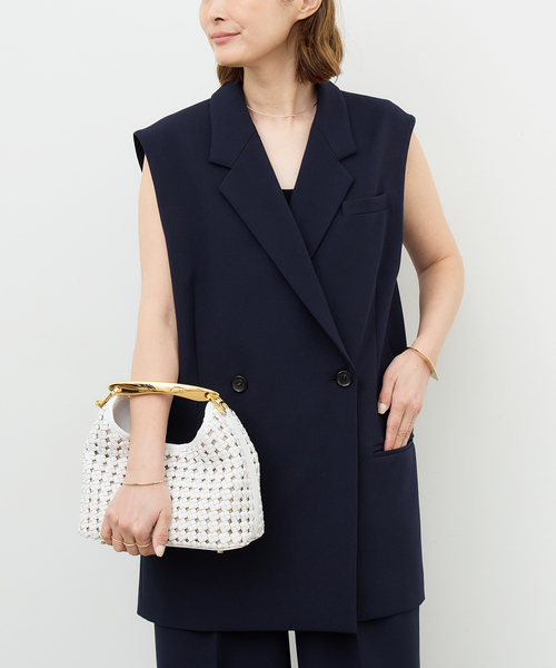 今季☆Deuxieme Classe☆*Wクロス ロングベスト Deuxieme Classe（ドゥーズィエムクラス）の「*Wクロス ロング