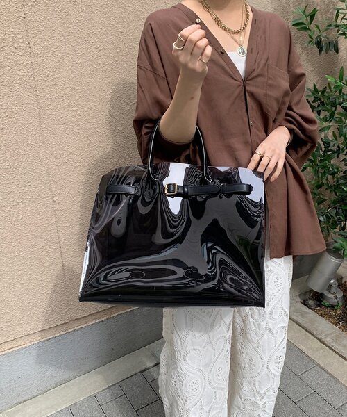 DouDou（ドゥドゥ）の「ベルト付トートバッグ（ショルダーバッグ・レディース・ブラック・FREE）」の10枚目の写真