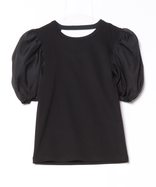 G.V.G.V.（ジーヴィージーヴィー）の「D-RING PUFF SLV RIB TOP（Tシャツ/カットソー・レディース・ホワイト/ブラック・ONE SIZE）」の14枚目の写真