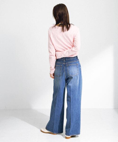 URBAN RESEARCH Sonny Label(アーバンリサーチサニーレーベル)の「『34サイズ/低身長向けも展開』センタープレスストレートデニム(デニムパンツ・レディース・ブラック/インディゴブルー・38/34/36)」の17枚目の写真