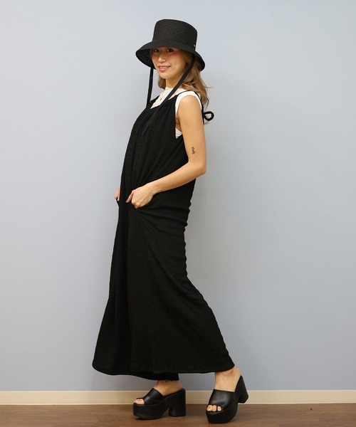 BILLABONG(ビラボン)の「BILLABONG/ビラボン シャーリングオールインワン BF01C-703(つなぎ/オールインワン・レディース・ブラック/ライトブラウン・M/L)」の2枚目の写真