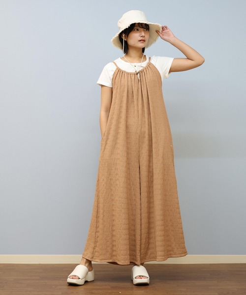 BILLABONG(ビラボン)の「BILLABONG/ビラボン シャーリングオールインワン BF01C-703(つなぎ/オールインワン・レディース・ブラック/ライトブラウン・M/L)」の5枚目の写真