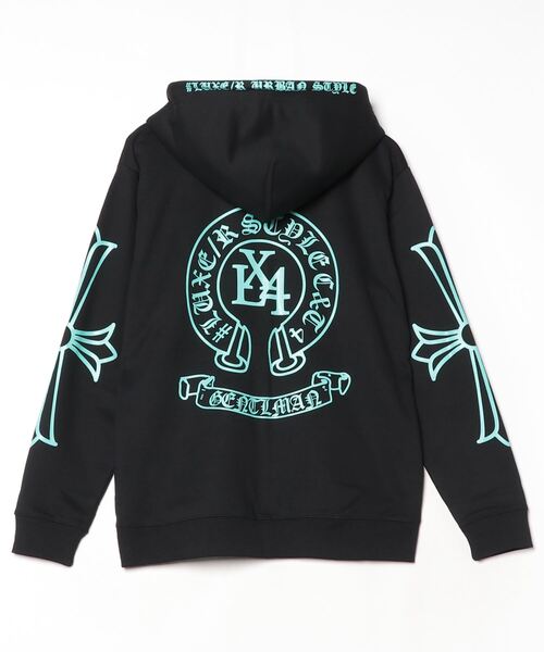 LUXE/R(ラグジュ)の「『LUXE/R/ラグジュ』サークルロゴ長袖ジップパーカー(パーカー・メンズ・ブラック・M/L/XL)」の20枚目の写真