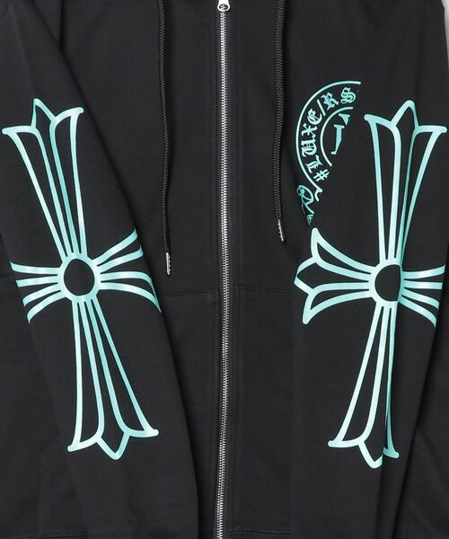LUXE/R(ラグジュ)の「『LUXE/R/ラグジュ』サークルロゴ長袖ジップパーカー(パーカー・メンズ・ブラック・M/L/XL)」の3枚目の写真