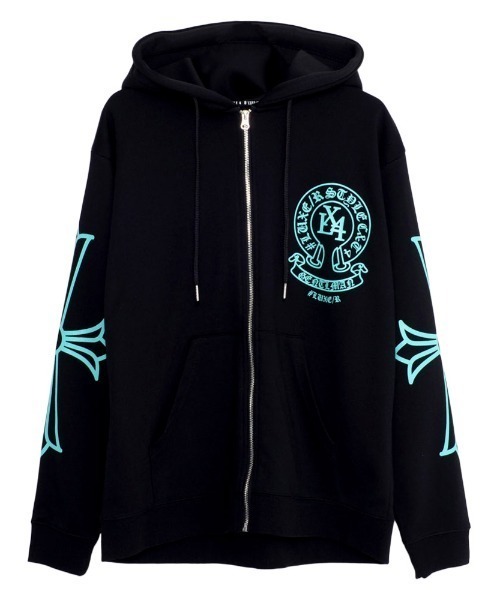 LUXE/R(ラグジュ)の「『LUXE/R/ラグジュ』サークルロゴ長袖ジップパーカー(パーカー・メンズ・ブラック・M/L/XL)」の18枚目の写真
