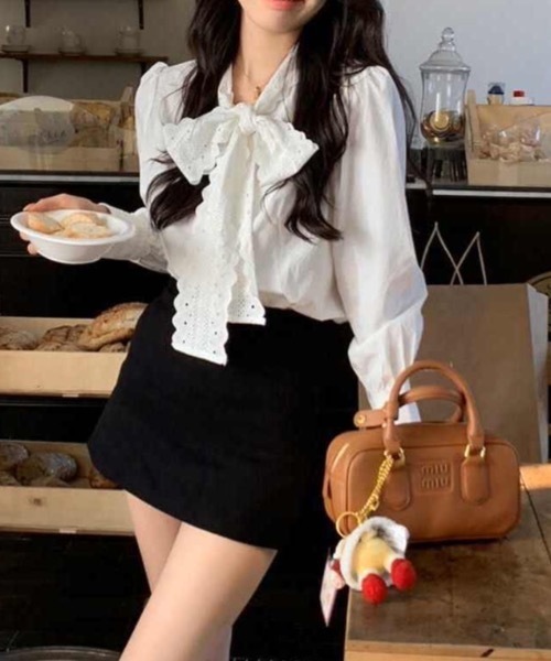 SHEPP(シープ)の「リボンフリルブラウス(シャツ/ブラウス・レディース・ホワイト・M/L)」の18枚目の写真