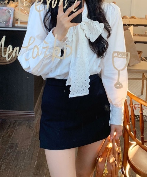 SHEPP(シープ)の「リボンフリルブラウス(シャツ/ブラウス・レディース・ホワイト・M/L)」の22枚目の写真