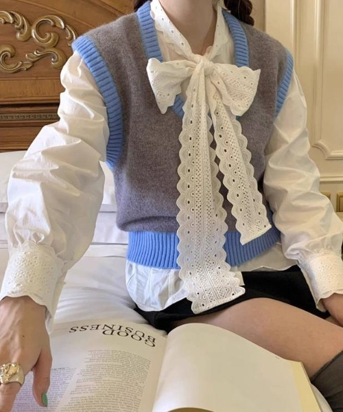 SHEPP(シープ)の「リボンフリルブラウス(シャツ/ブラウス・レディース・ホワイト・M/L)」の16枚目の写真