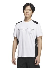 アディダス adidas ADPTN レギュラーフィット ホリゾンタルストライプス テクスチャード ダブルニット半袖Tシャツ