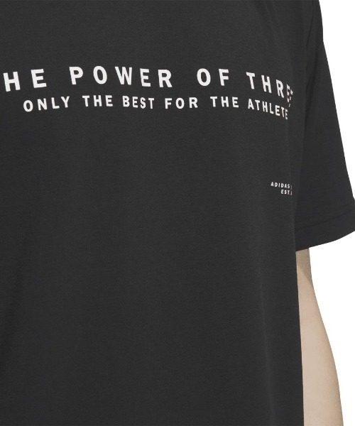 adidas(アディダス)の「アディダス adidas ADPTN レギュラーフィット ホリゾンタルストライプス テクスチャード ダブルニット半袖Tシャツ(Tシャツ/カットソー・メンズ・グリーン/ブラック/ホワイト・S/M/L/LL/3L)」の7枚目の写真