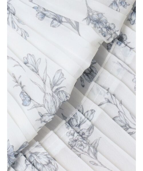 MERCURYDUO（マーキュリーデュオ）の「花柄ラッフルプリーツティアードハーフスリーブワンピース（ワンピース・レディース・オフホワイト/ミント/ベビーピンク・SMALL/MEDIUM）」の19枚目の写真