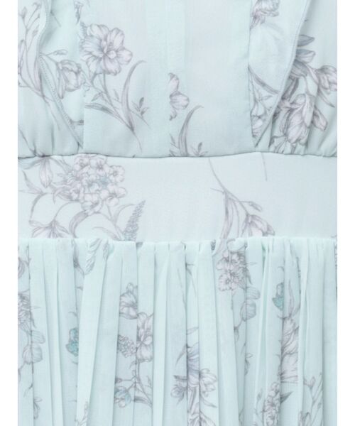 MERCURYDUO（マーキュリーデュオ）の「花柄ラッフルプリーツティアードハーフスリーブワンピース（ワンピース・レディース・オフホワイト/ミント/ベビーピンク・SMALL/MEDIUM）」の21枚目の写真