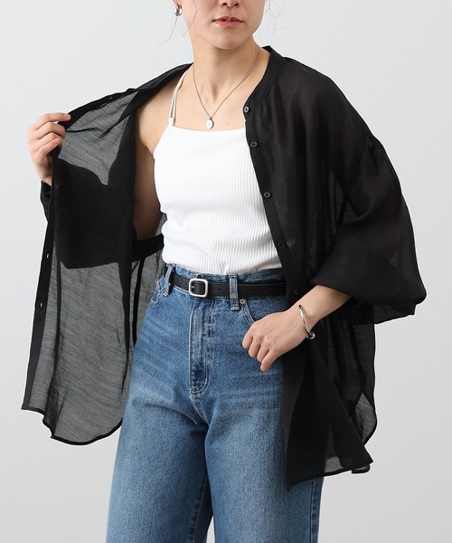 COLONY 2139(コロニートゥーワンスリーナイン)の「カップ付きバッククロステレコキャミソール(キャミソール・レディース・ブラック/オフホワイト/モカ/ライトグレー・SMALL/MEDIUM/LARGE)」の6枚目の写真