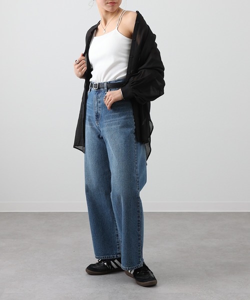 COLONY 2139(コロニートゥーワンスリーナイン)の「カップ付きバッククロステレコキャミソール(キャミソール・レディース・ブラック/オフホワイト/モカ/ライトグレー・SMALL/MEDIUM/LARGE)」の7枚目の写真